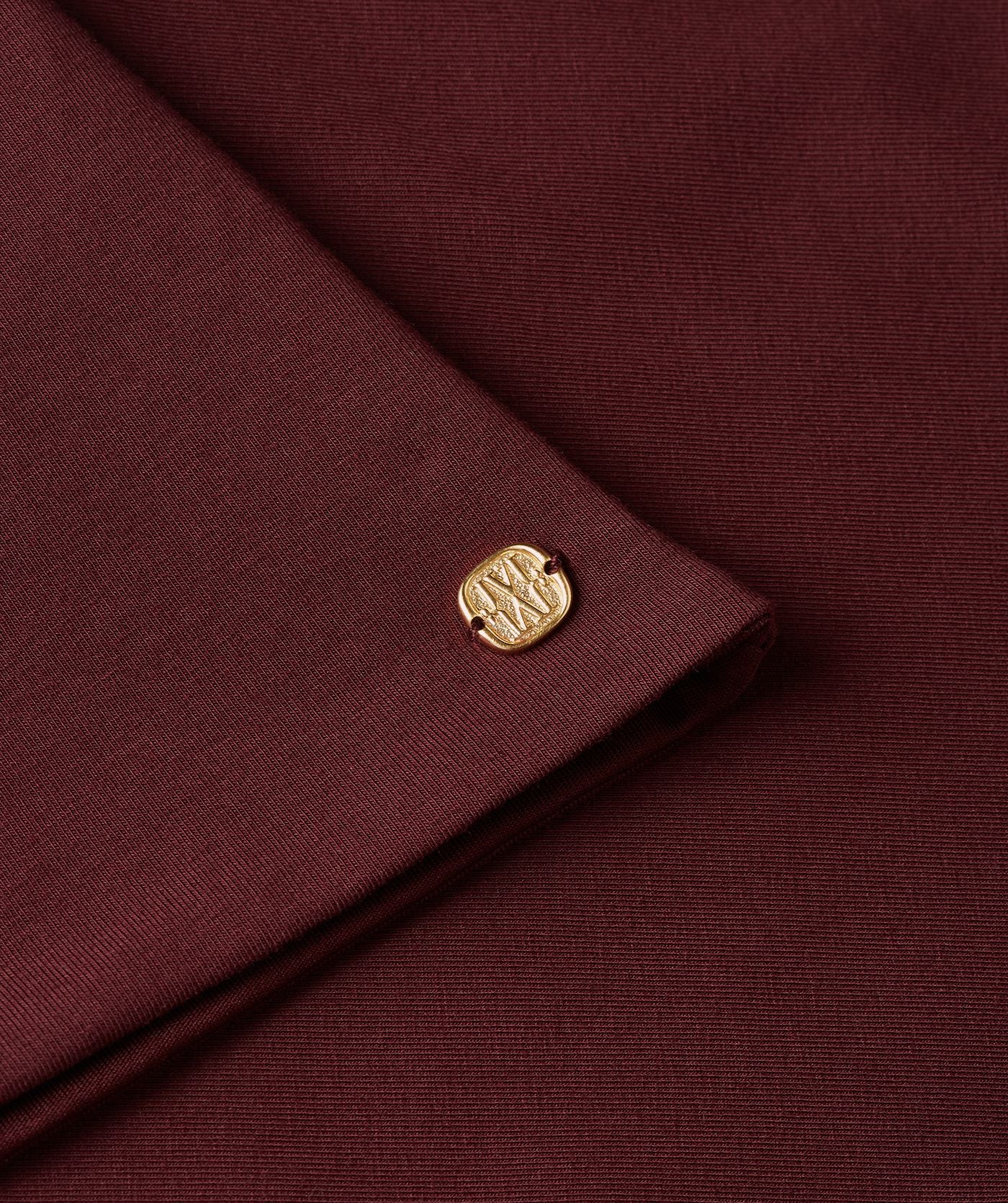 Percy Slim Fit Top - Burgundy JOSH V