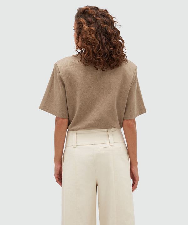 POPPY oversized bodysuit - khaki melange JOSH V