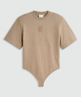 POPPY oversized bodysuit - khaki melange JOSH V