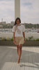 Golden Satin Tailored Shorts Sahoco