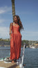 Strapless Fluid Jumpsuit with Side Slit Sahoco