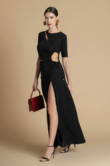 Vestido com recortes Sahoco