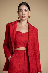 Blazer de renda Sahoco