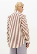 Printed Elongated Long-Sleeve Shirt Lança Perfume