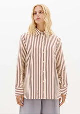 Printed Elongated Long-Sleeve Shirt Lança Perfume