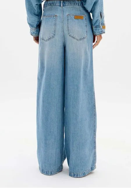 Jeans de Corte Descontraído de Cintura Média Lança Perfume