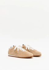 Leather Jogging Sneakers with Ornament Lança Perfume