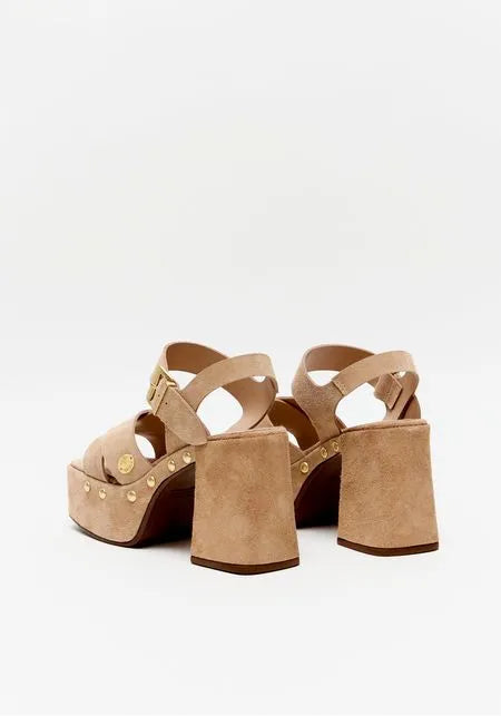Suede Platform Sandal Lança Perfume