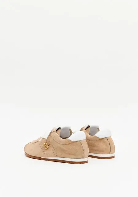 Leather Jogging Sneakers with Ornament Lança Perfume
