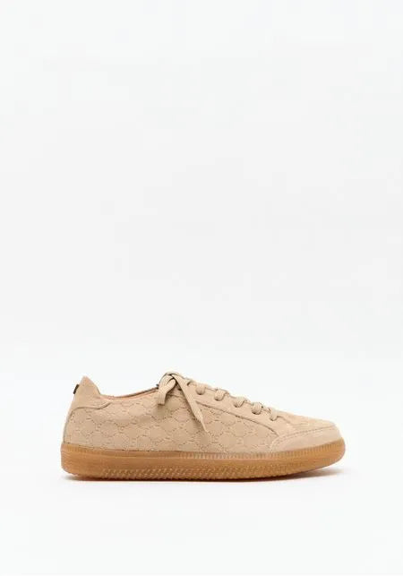 Leather Monogram Casual Sneakers Lança Perfume