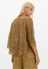 Camisa Chiffon Estampado Lança Perfume