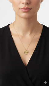 Symbolic Tree of Life Necklace with Crystal Detail Jetlag