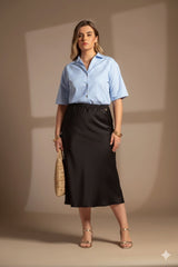 Satin Midi Skirt Quattro Venti