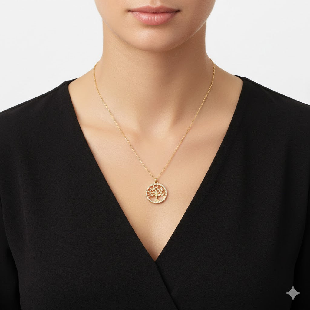 Fine Line Tree of Life Necklace Jetlag