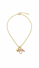 Delicate Layered Heart Pendant Necklace Jetlag