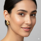 Medium Hoop Earring with Sun Details Jetlag