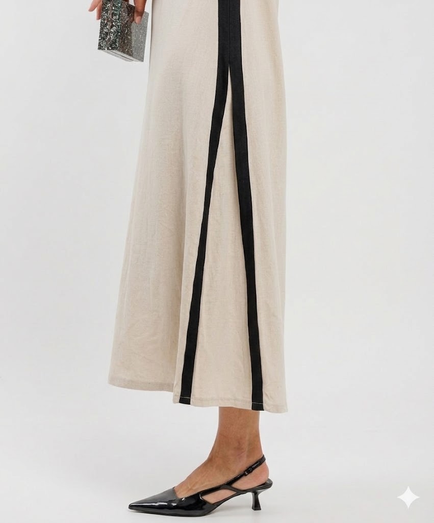 Sleeveless Linen Midi Dress Sissus
