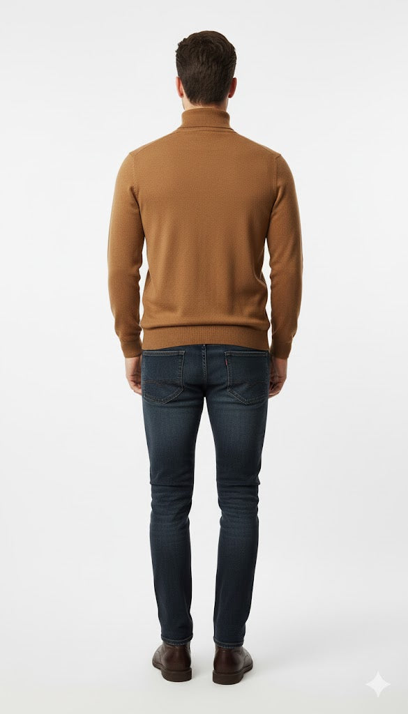 Men's Long Sleeve Knit Sweater with Collar U.S. Polo Assm.