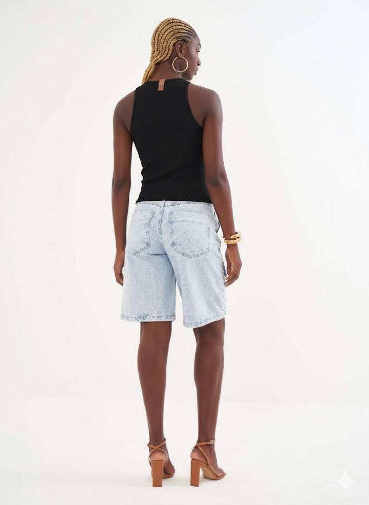 Slim Cut-Out Ribbed Tank Top Colcci