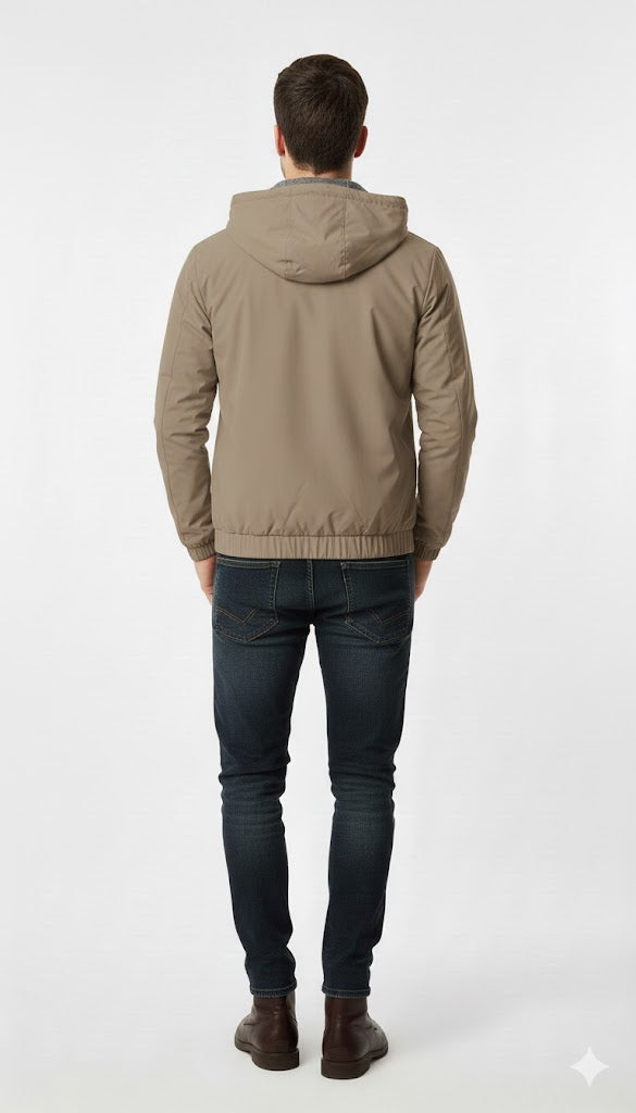 Hooded Bonded Softshell Reversible Jacket U.S. Polo Assn.