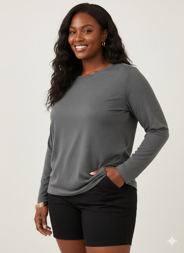 Long Sleeve Crew Neck T-Shirt Quattro Venti