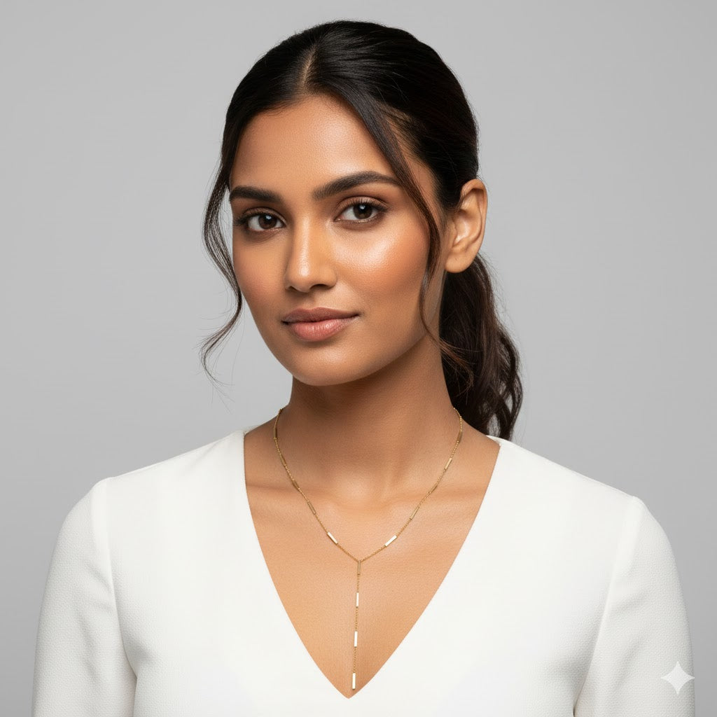 Dainty Long Chain Necklace Jetlag