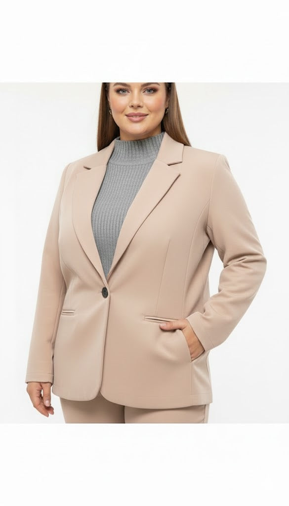 Long Sleeve Buttoned Blazer Sisus