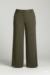 Elastic Tailored Wide Leg Trousers Quattro Venti