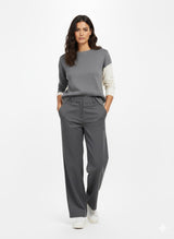 Dual-tone Crew Neck Sweater Sisus