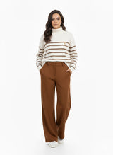 Women’s Cropped Sweater with Stripes U.S. Polo Assm.