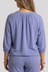 Fluid Three-Quarter Sleeve Blouse Quattro Venti