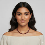 Bordeaux 8mm Bead Strand Necklace Jetlag