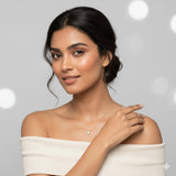 Minimalist Crystal Drop Necklace Jetlag