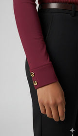 V-Neck Long Sleeve Shirt Sisus