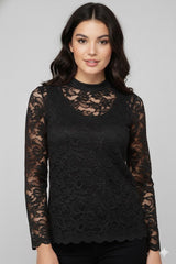 Elegant Floral Lace Top Sahoco