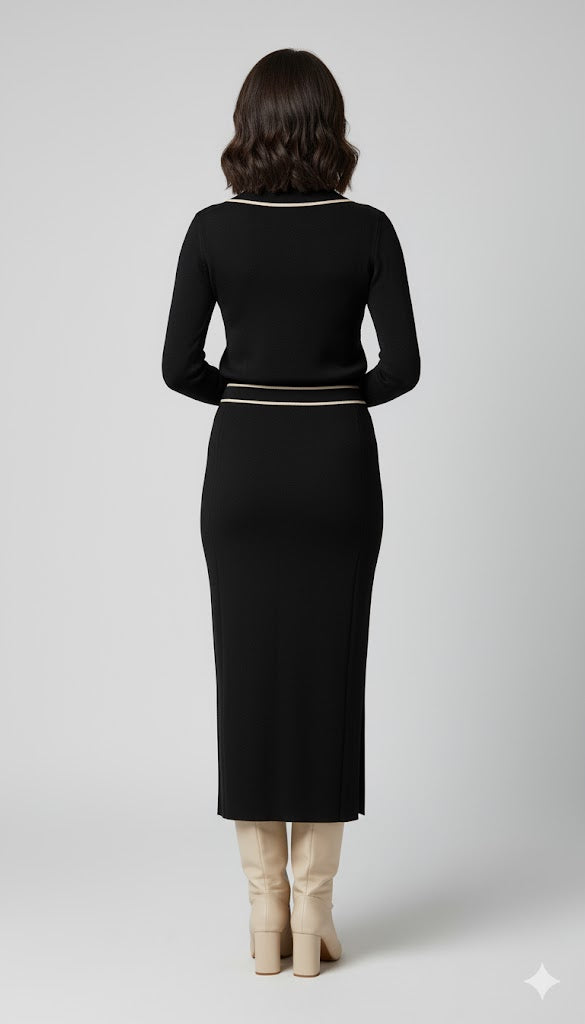 Knit Midi Skirt Arggido