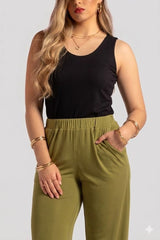 Sleeveless Knit Top Quattro Venti