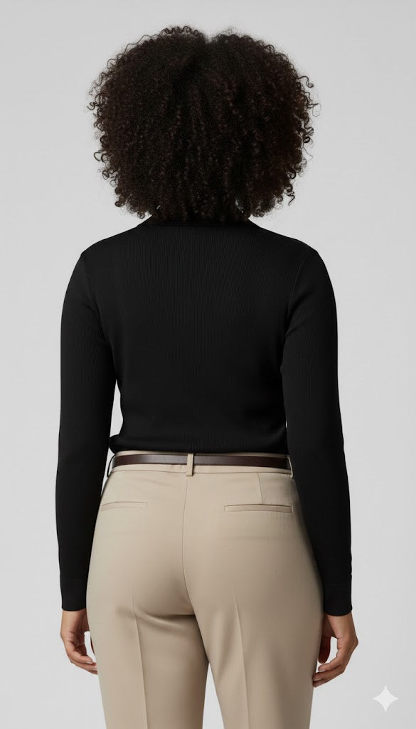 V-Neck Long Sleeve Shirt Sisus