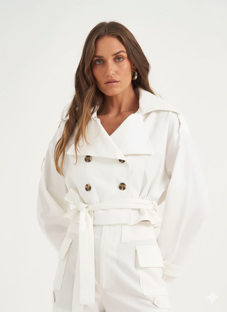 Biker Tie-Waist Jacket Colcci