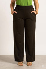 Fluid Knit Wide-Leg Trousers Quattro Venti