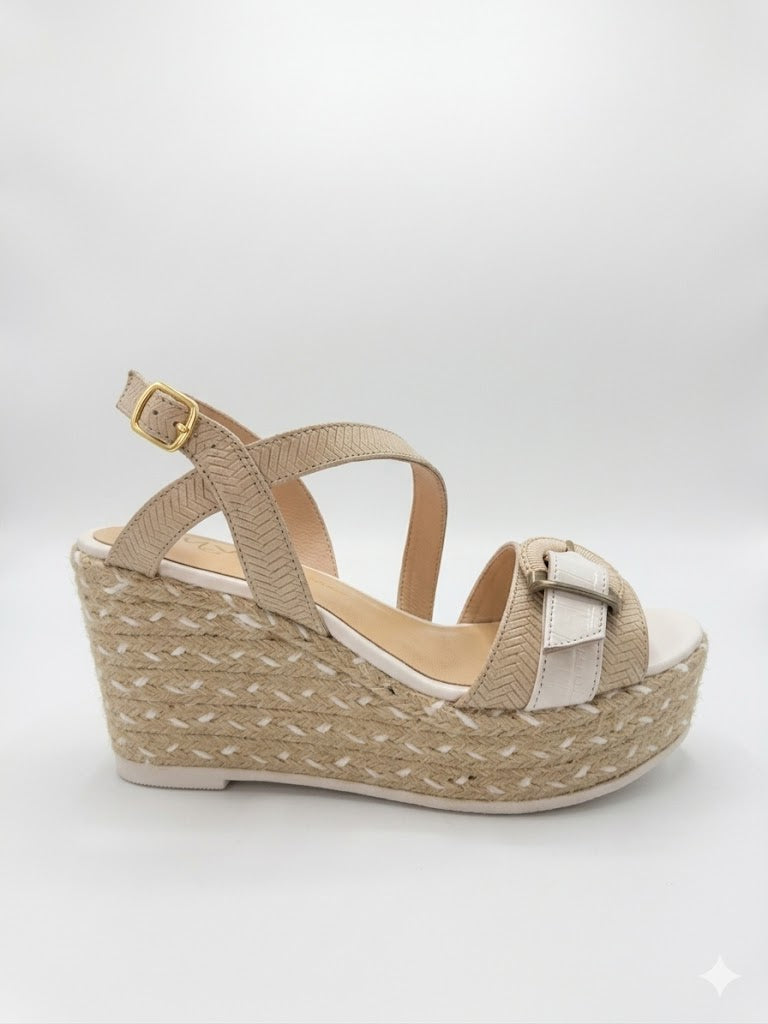 Woven Espadrille Platform Wedges MLV