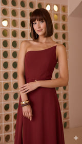 Asymmetric Detail Maxi Dress Carla Ruiz