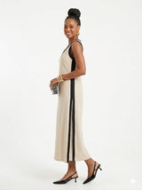 Sleeveless Linen Midi Dress Sissus