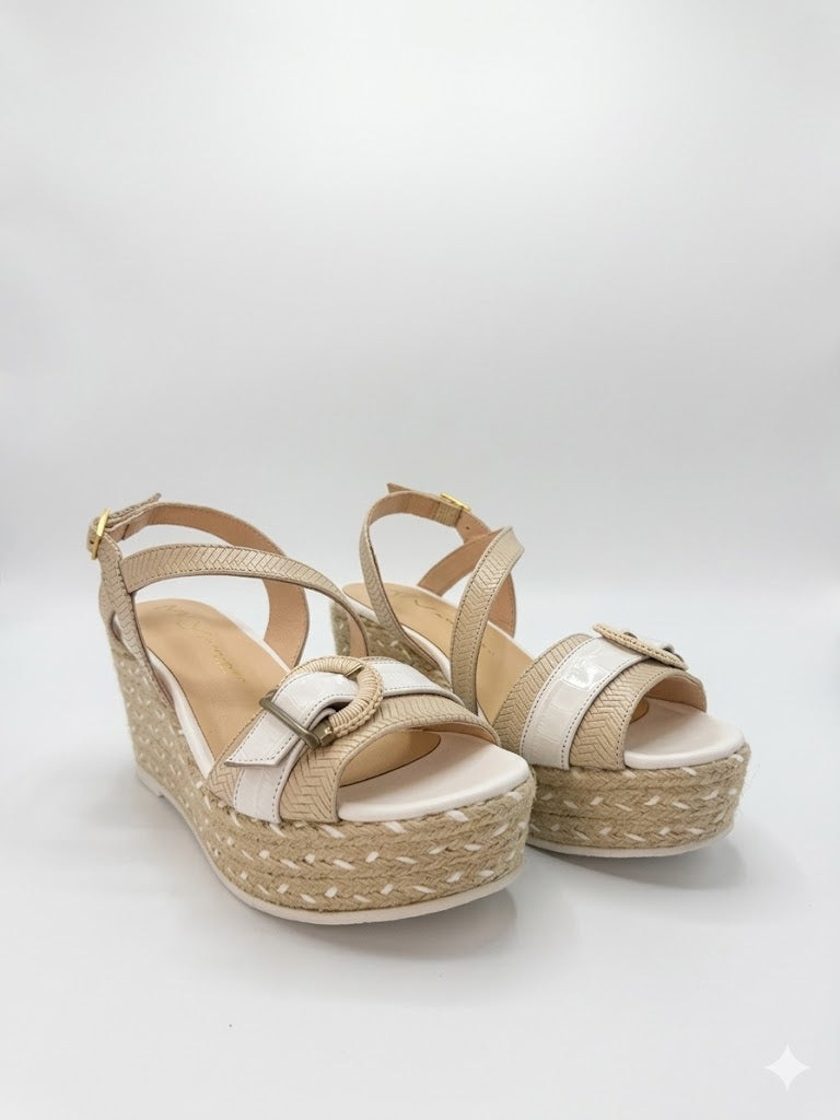 Woven Espadrille Platform Wedges MLV