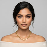 Gold-Tone Stainless Steel Chain Necklace Jetlag