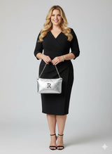 Metallic Silver Shoulder Bag Rufel