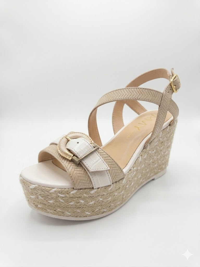 Woven Espadrille Platform Wedges MLV