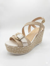 Woven Espadrille Platform Wedges MLV