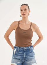 Slim Ribbed Tank Top Colcci