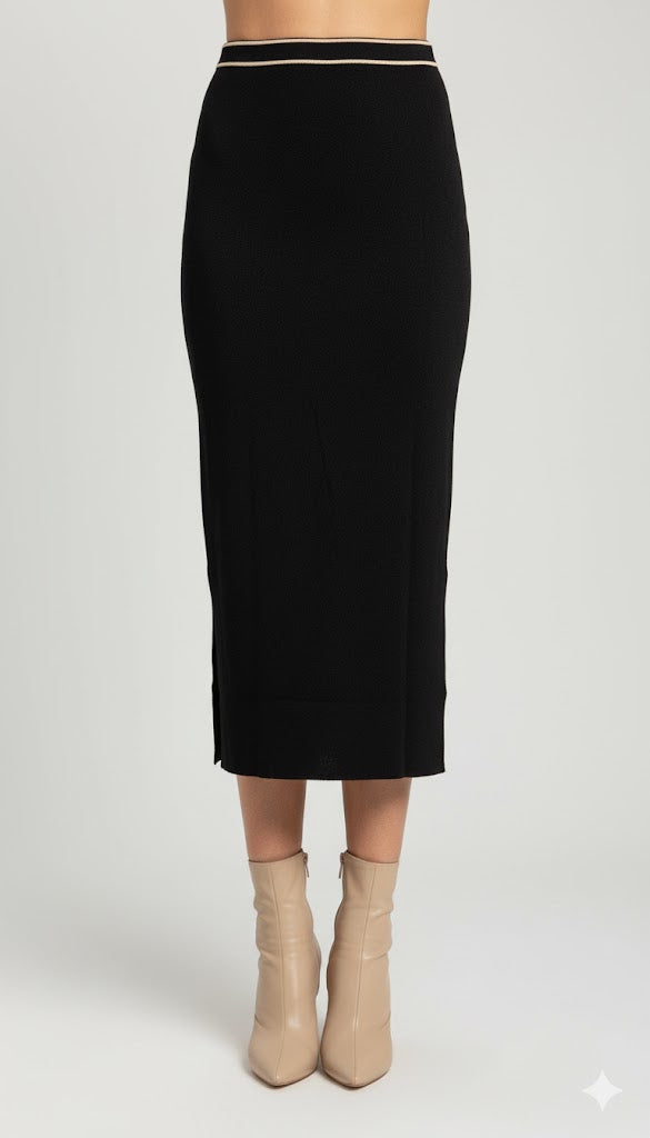Knit Midi Skirt Arggido
